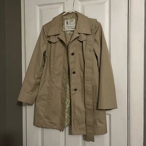 1960’s Vintage London Fog Beige Raincoat Women’s Size Small